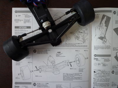 21.フロントホイールの取り付け