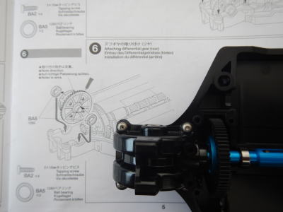 6.ギヤデフの取り付け (リヤ)