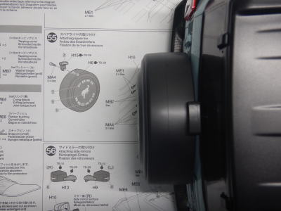 55.スペアタイヤの取り付け